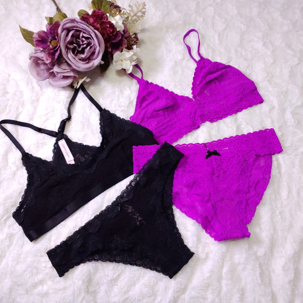 Black and Purple LoveSuze Lingerie sets photographed by Dekilah